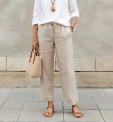 انتخاب شلوار مناسب برای خانم‌ها با صندل