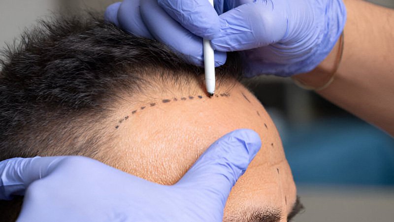 مراحل کاشت مو بدون تراشیدن سر