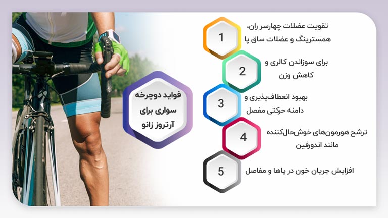 فواید دوچرخه سواری برای آرتروز