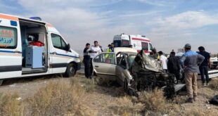 فرزندی پور: تصادف در جاده قمصر کاشان یک فوتی و ۵ مصدوم داشت