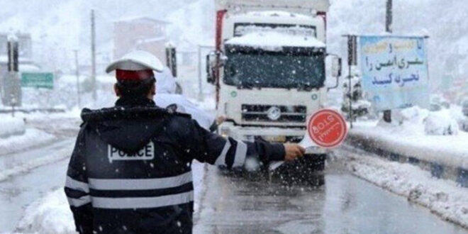 اتوبان پیامبر اعظم (ص) بسته شد/تردد از جاده قدیم میانه با رعایت احتیاط
