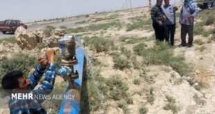 پیشرفت ۶۵ درصدی طرح آبرسانی سفیدآبه شهرستان نیمروز