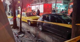 وقوع انفجار و آتش سوزی در خیابان پیروزی/ علت چه بود؟