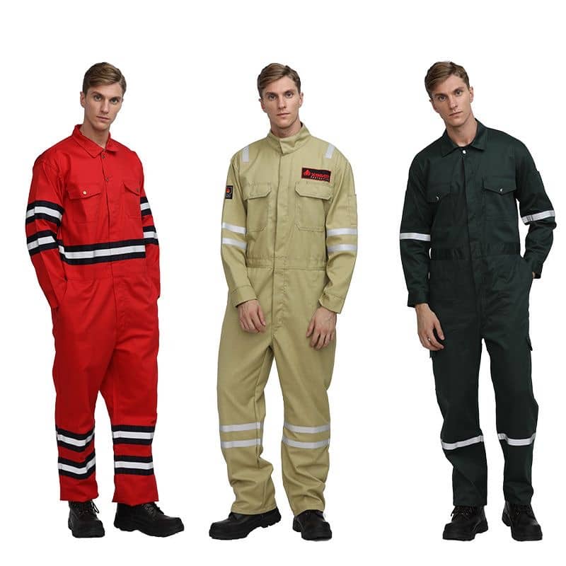 لباس کار مهندسی یکسره صنعتی مقاوم مناسب پروژه‌های عمرانی