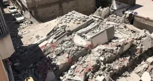 جزئیات ریزش یک ساختمان ۲ طبقه در کوی علوی اهواز