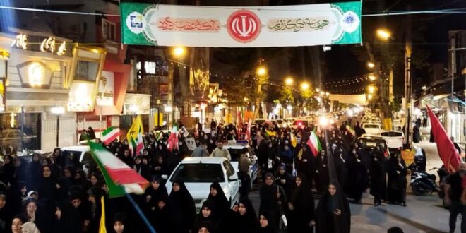 حضور حماسی مردم آستانه اشرفیه در پنجاه و هشتمین قرار شبانه