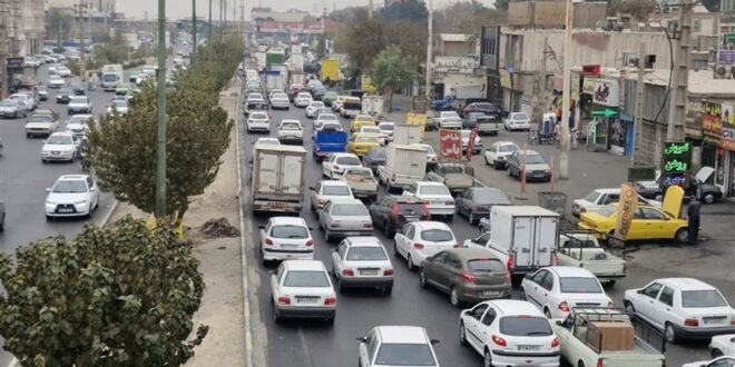 وضعیت ترافیک تهران امروز دوشنبه ۱۷ فروردین ۱۴۰۵ / ترافیک در این معابر سنگین است