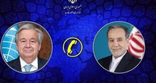 جزئیات تماس تلفنی دبیرکل سازمان ملل متحد با وزیر امور خارجه کشورمان