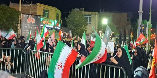 یکصد و چهل و پنجمین شب تجمع‌ حماسی مردم‌ ولایتمدار اردستان