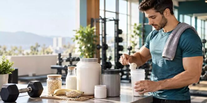 برای افزایش وزن و حجم چه مکملی بخوریم؟ (گینر، پروتئین وی و کراتین)